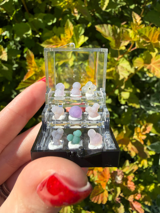 Mini Grape Agate Specimen Case