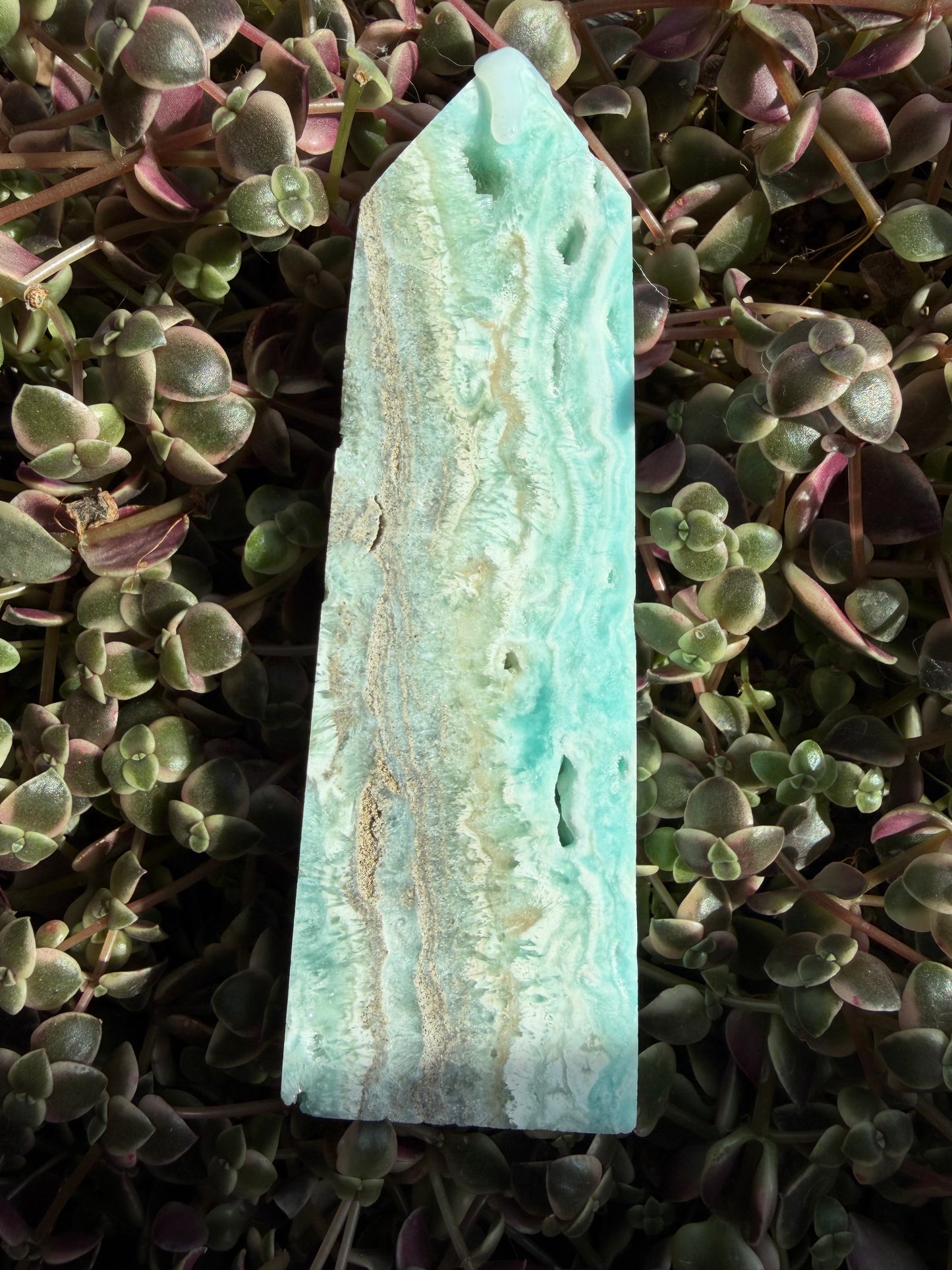 Blue Calcite Tower