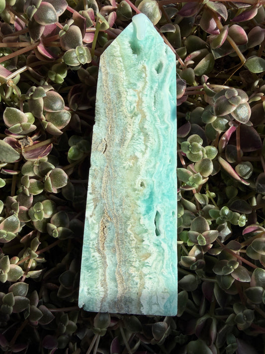 Blue Calcite Tower