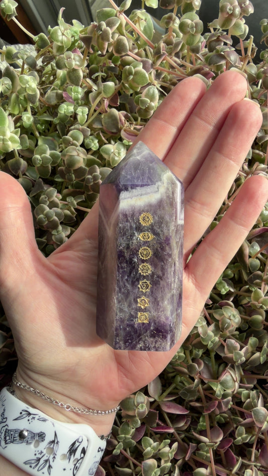 Amethyst Chakra Tower