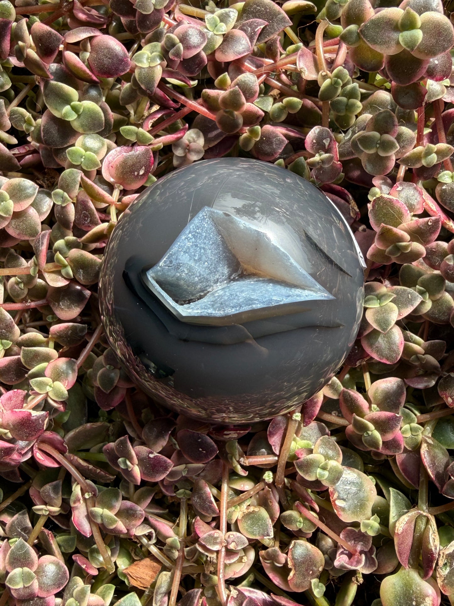 Blue agate Sphere