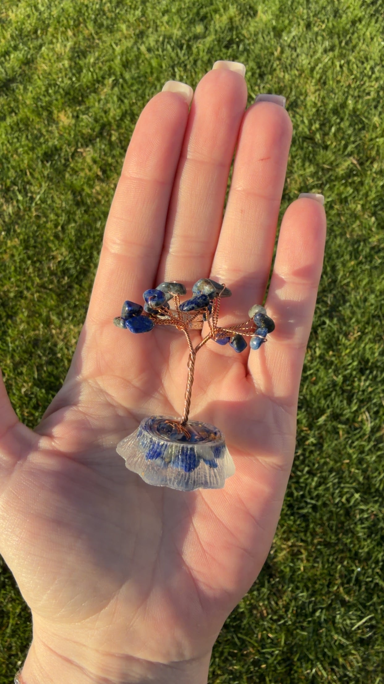 Mini Lapis Lazuli Crystal Tree