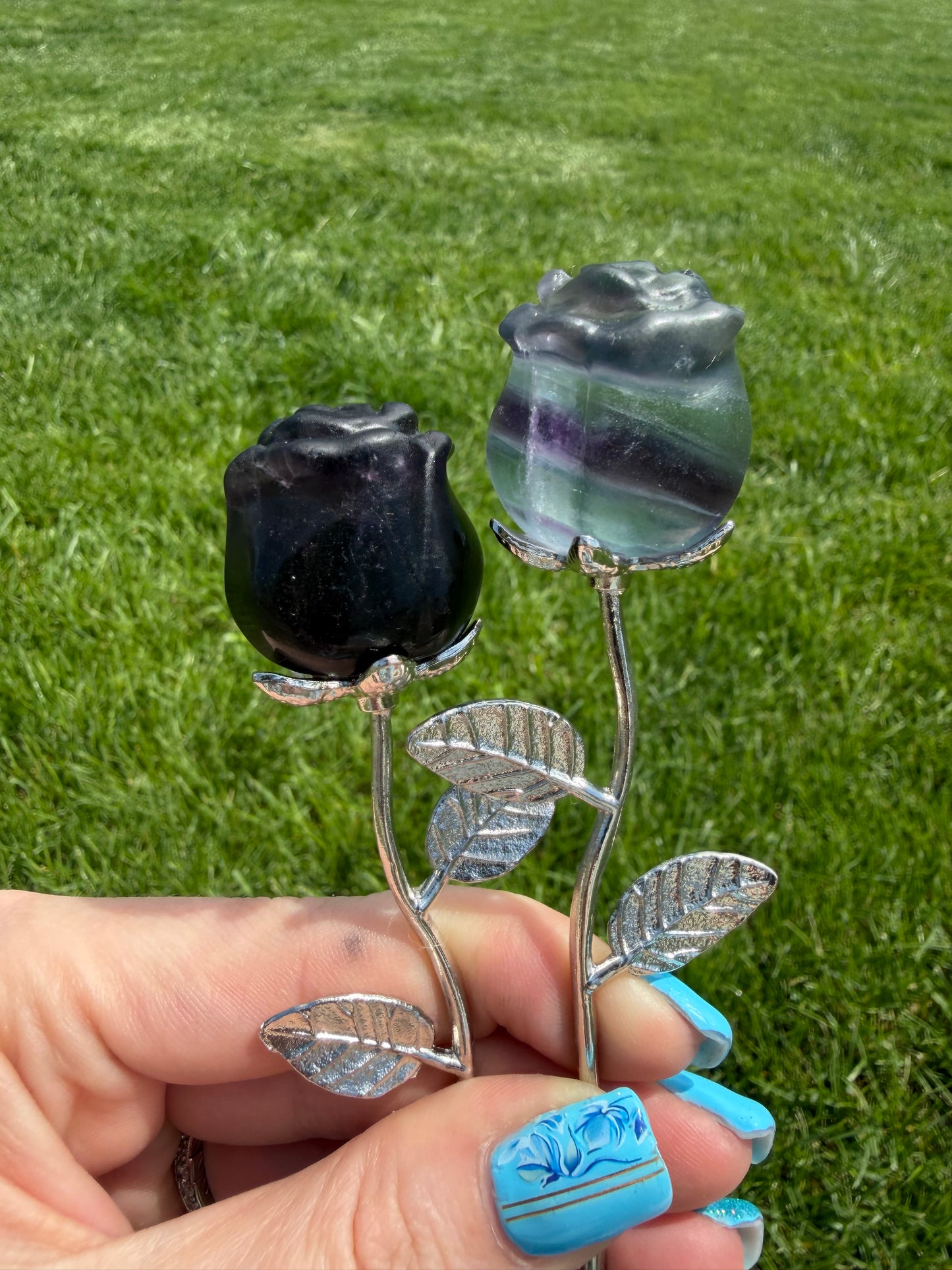 Fluorite Rose Set