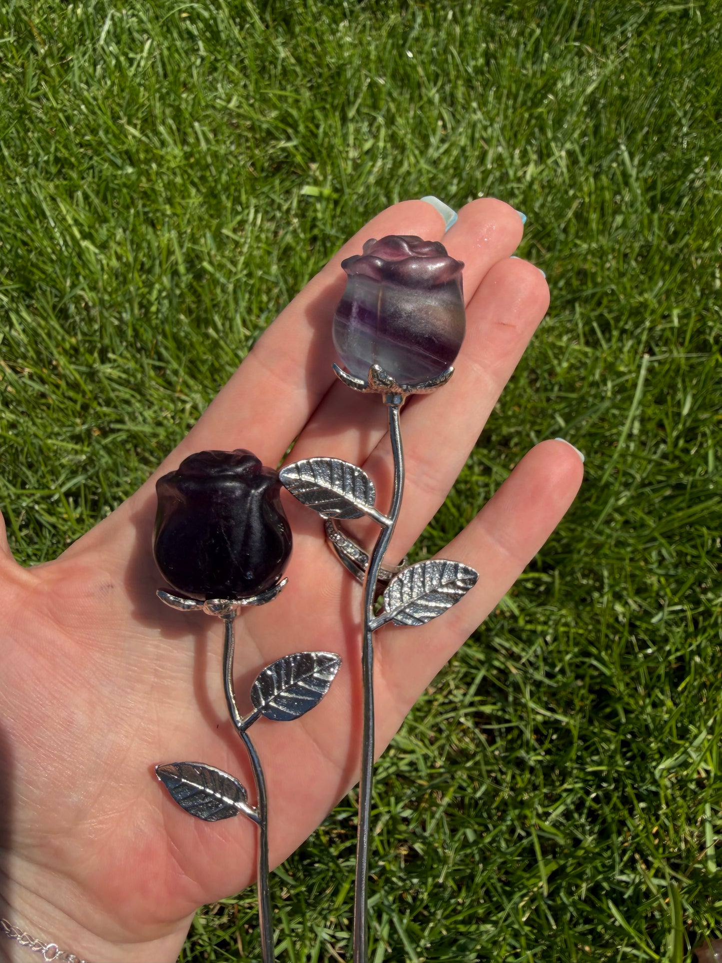 Fluorite Rose Set