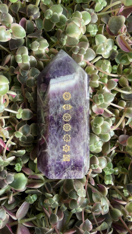 Amethyst Chakra Tower