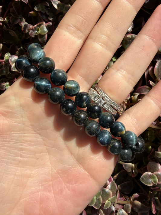 Blue Tigers eye Bracelet