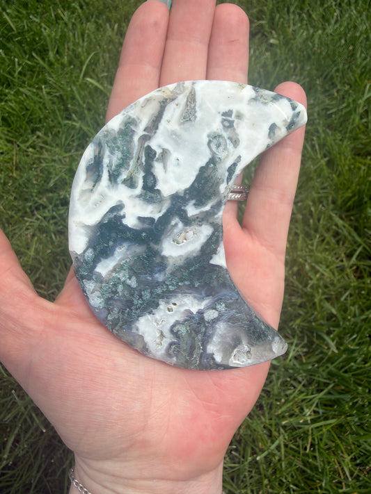 Moss Agate Moon