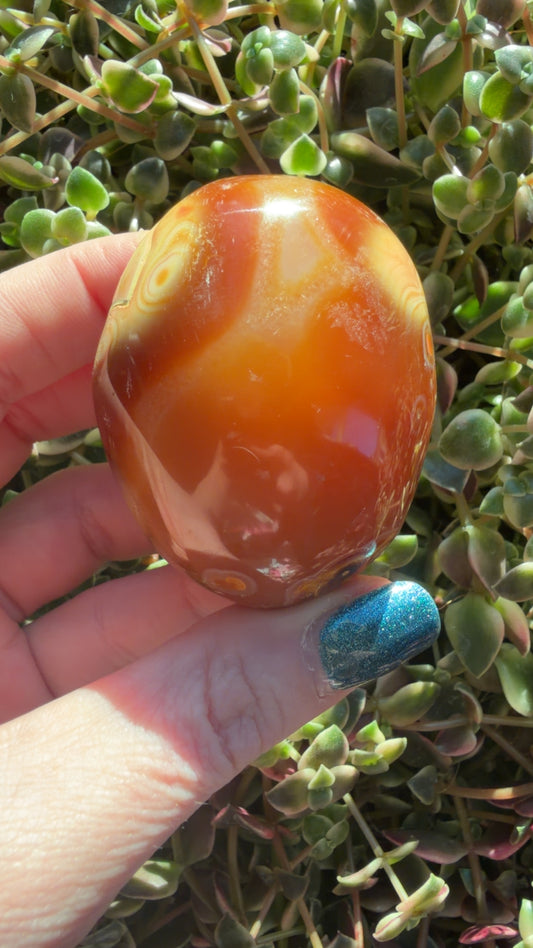 Carnelian Palm Stone