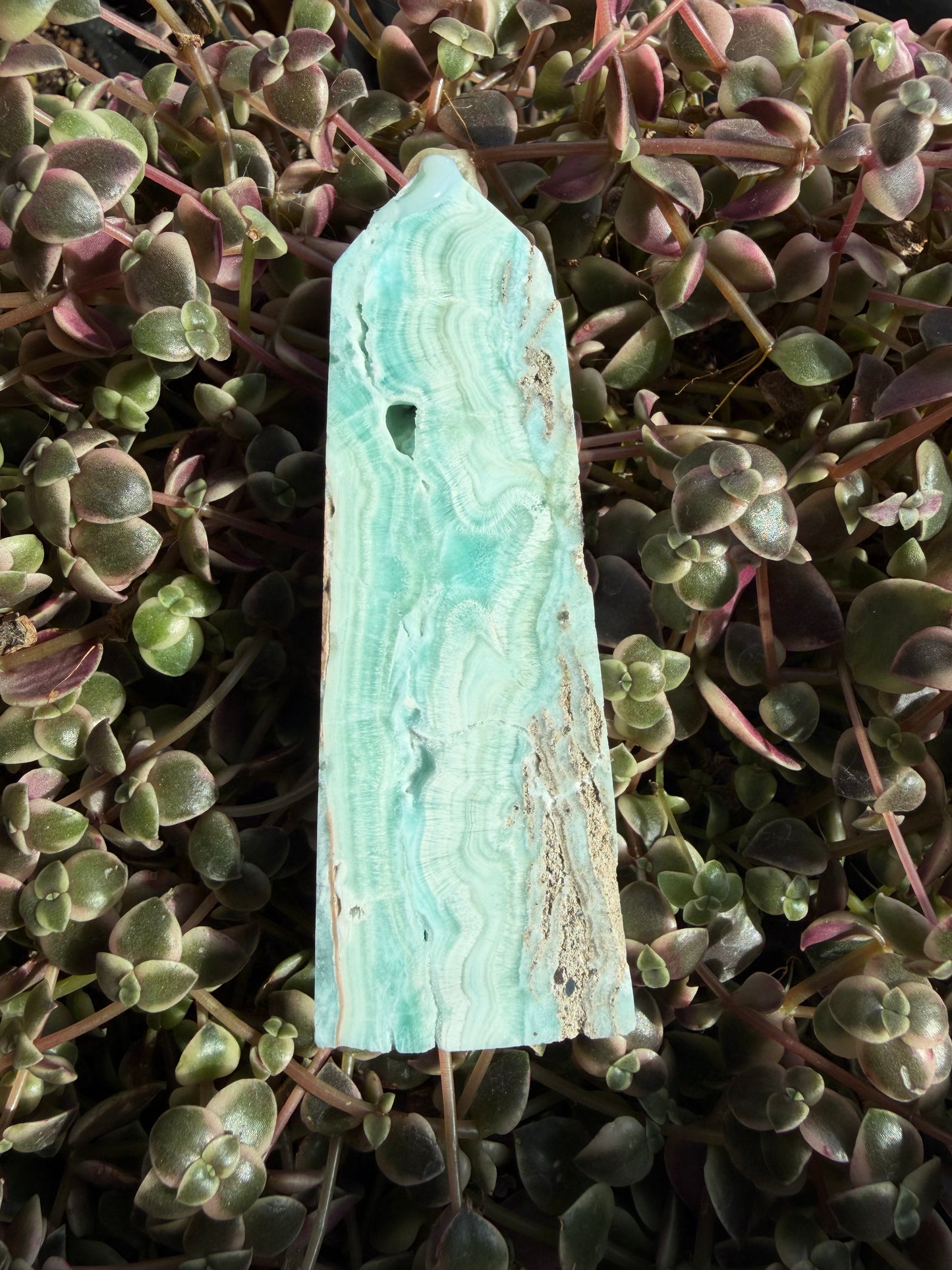 Blue Calcite Tower