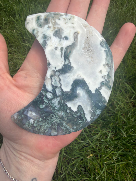 Moss Agate Moon