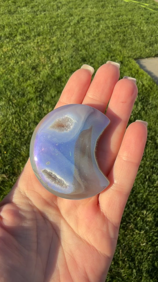 Aura Agate Moon